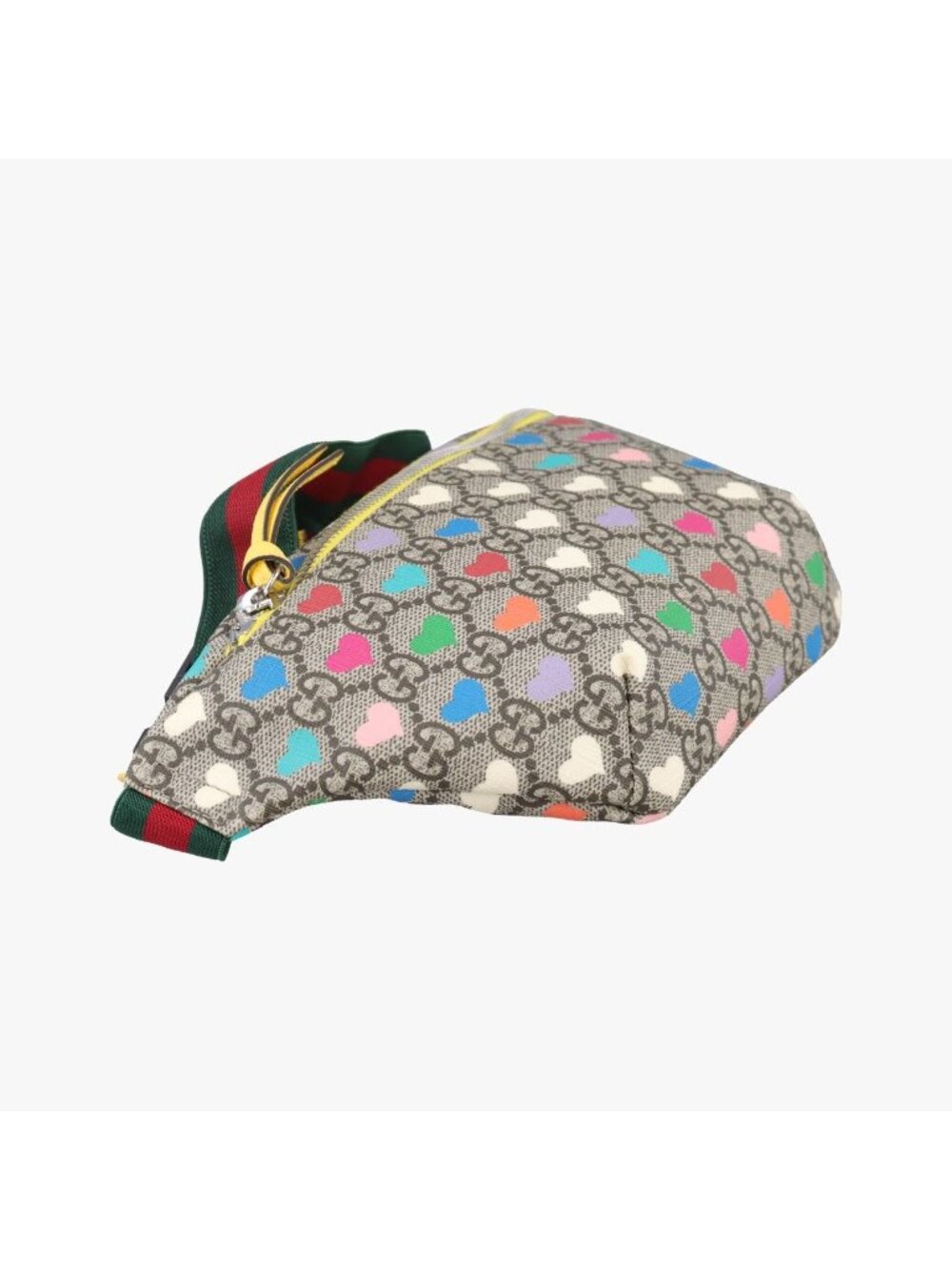 Gucci Kids GG Top Strawberry Print Beige Belt Bag - Picture 5 of 16